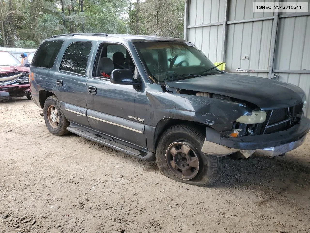 2003 Chevrolet Tahoe C1500 VIN: 1GNEC13V43J155411 Lot: 79949114