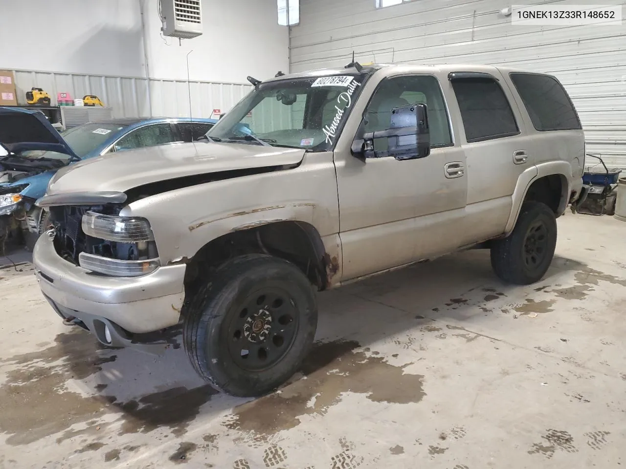 2003 Chevrolet Tahoe K1500 VIN: 1GNEK13Z33R148652 Lot: 80278794