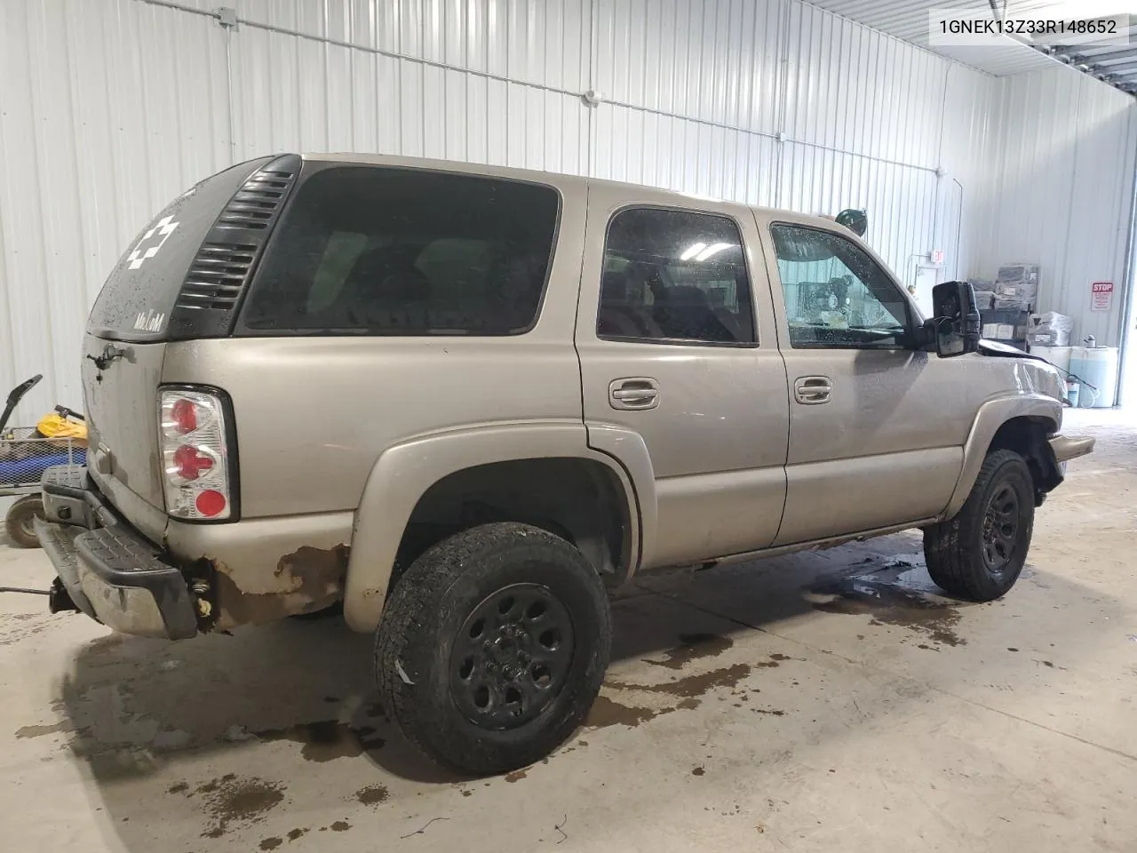 2003 Chevrolet Tahoe K1500 VIN: 1GNEK13Z33R148652 Lot: 80278794