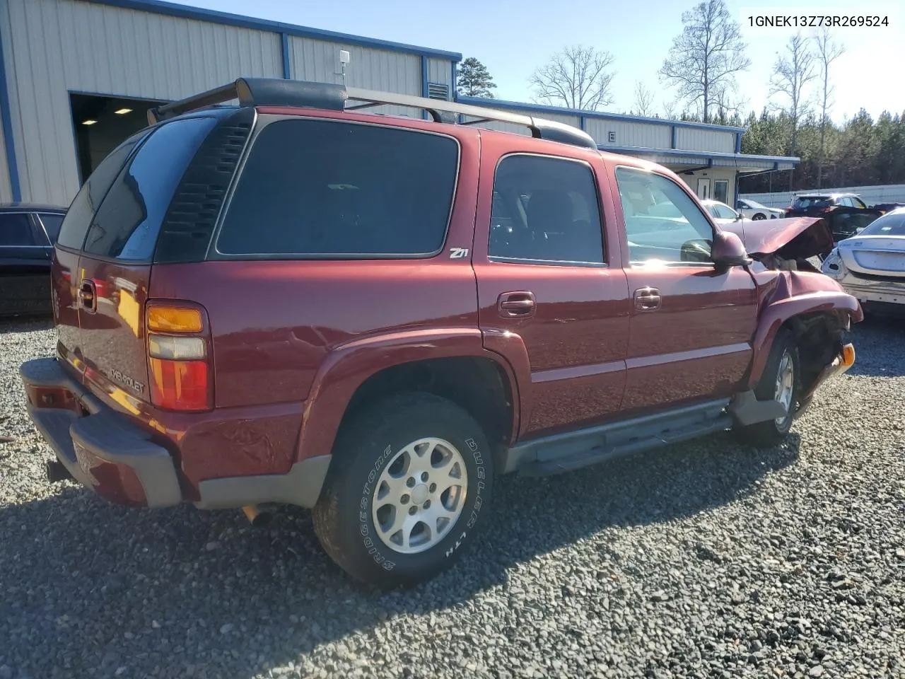 2003 Chevrolet Tahoe K1500 VIN: 1GNEK13Z73R269524 Lot: 80464653