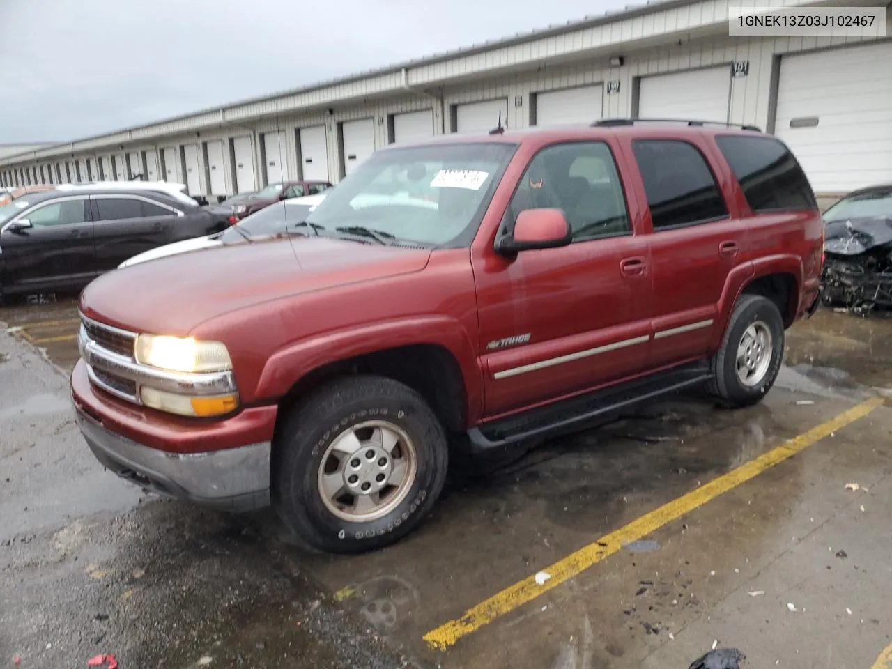 2003 Chevrolet Tahoe K1500 VIN: 1GNEK13Z03J102467 Lot: 80770814