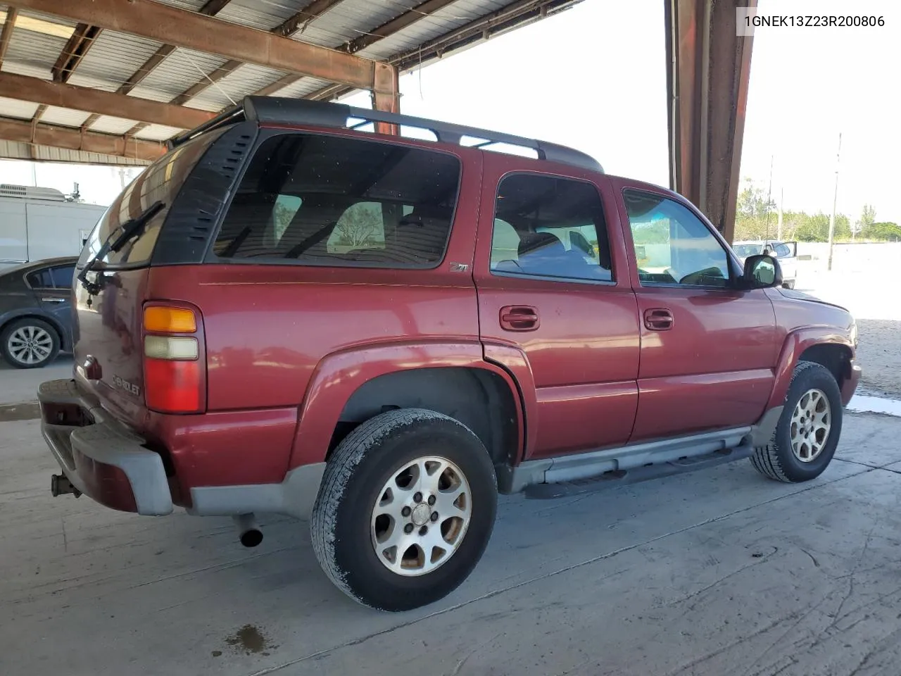 2003 Chevrolet Tahoe K1500 VIN: 1GNEK13Z23R200806 Lot: 80877934