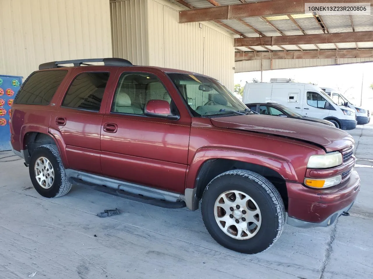 2003 Chevrolet Tahoe K1500 VIN: 1GNEK13Z23R200806 Lot: 80877934