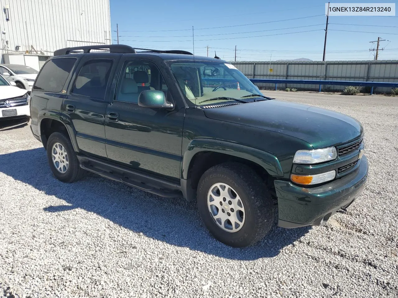 2004 Chevrolet Tahoe K1500 VIN: 1GNEK13Z84R213240 Lot: 62100844