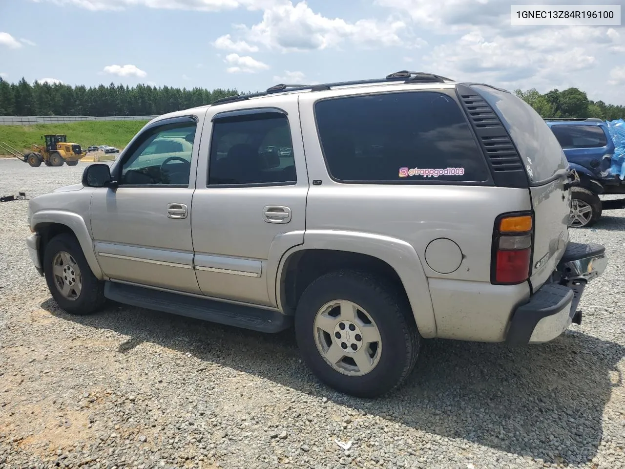 2004 Chevrolet Tahoe C1500 VIN: 1GNEC13Z84R196100 Lot: 62810484