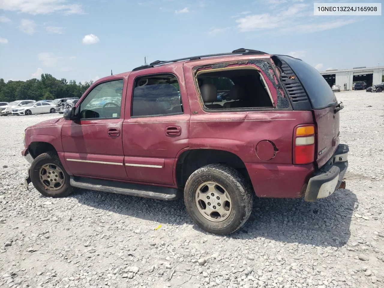 2004 Chevrolet Tahoe C1500 VIN: 1GNEC13Z24J165908 Lot: 63146294