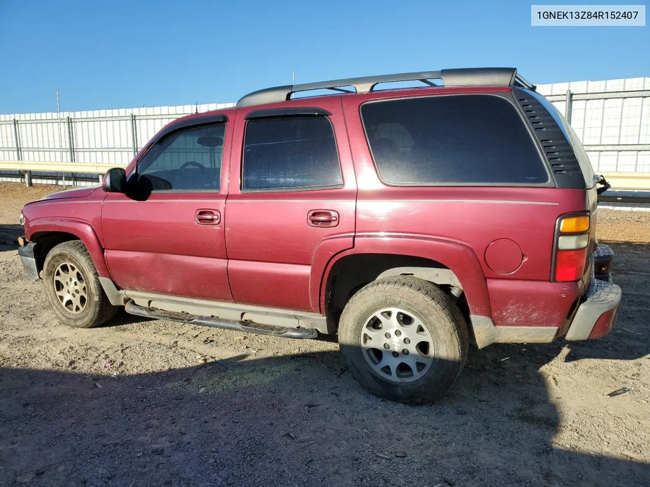 2004 Chevrolet Tahoe K1500 VIN: 1GNEK13Z84R152407 Lot: 71401434