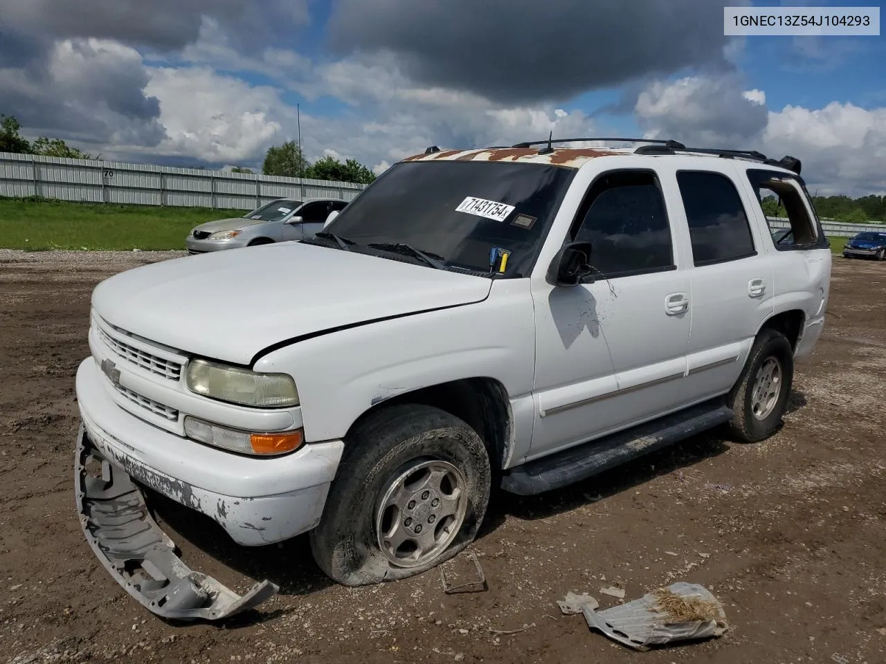 2004 Chevrolet Tahoe C1500 VIN: 1GNEC13Z54J104293 Lot: 71431754