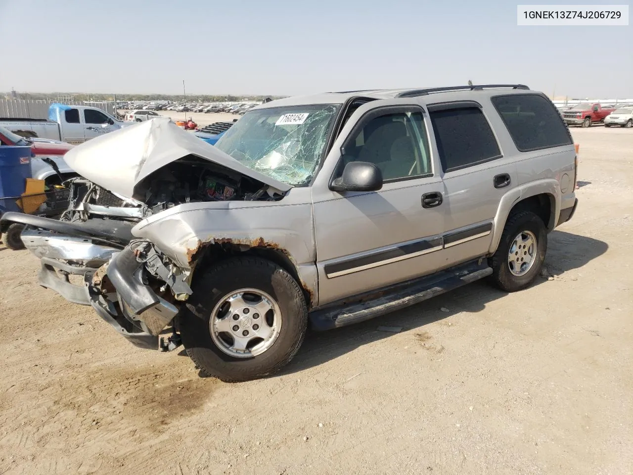 2004 Chevrolet Tahoe K1500 VIN: 1GNEK13Z74J206729 Lot: 71602454