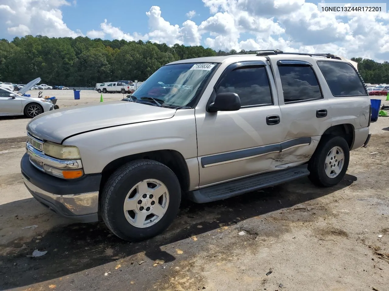 2004 Chevrolet Tahoe C1500 VIN: 1GNEC13Z44R172201 Lot: 71939834