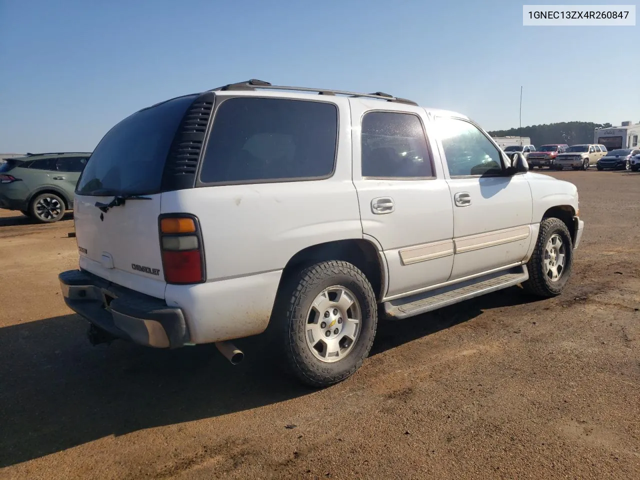 2004 Chevrolet Tahoe C1500 VIN: 1GNEC13ZX4R260847 Lot: 72445804