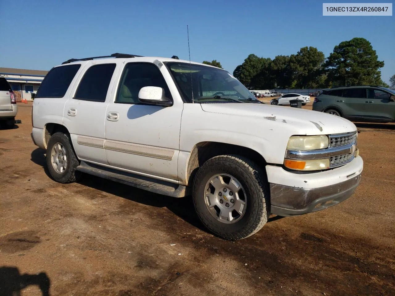 2004 Chevrolet Tahoe C1500 VIN: 1GNEC13ZX4R260847 Lot: 72445804