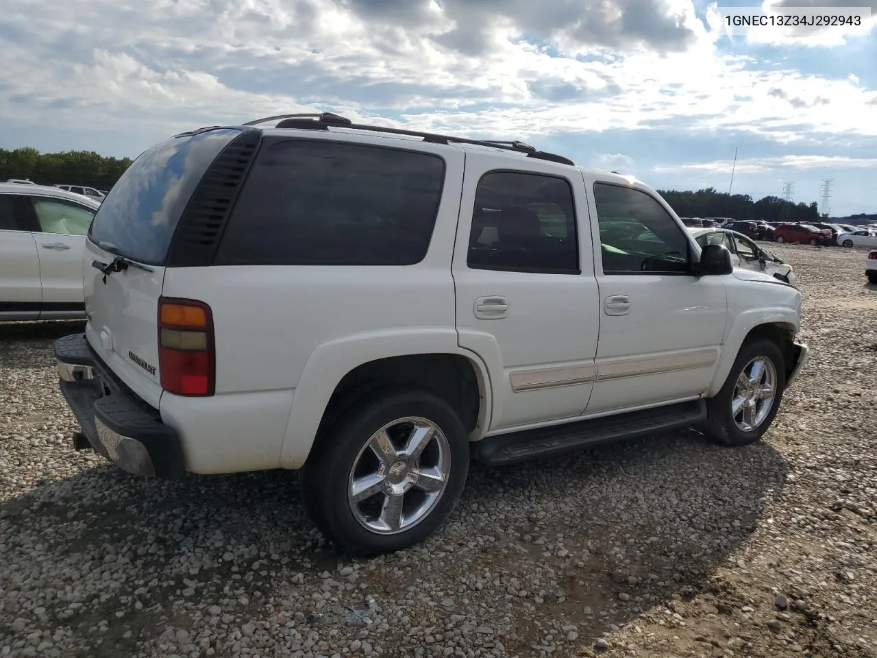 2004 Chevrolet Tahoe C1500 VIN: 1GNEC13Z34J292943 Lot: 73310534