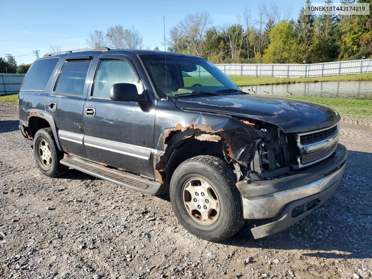 2004 Chevrolet Tahoe K1500 VIN: 1GNEK13T44J174219 Lot: 74124674