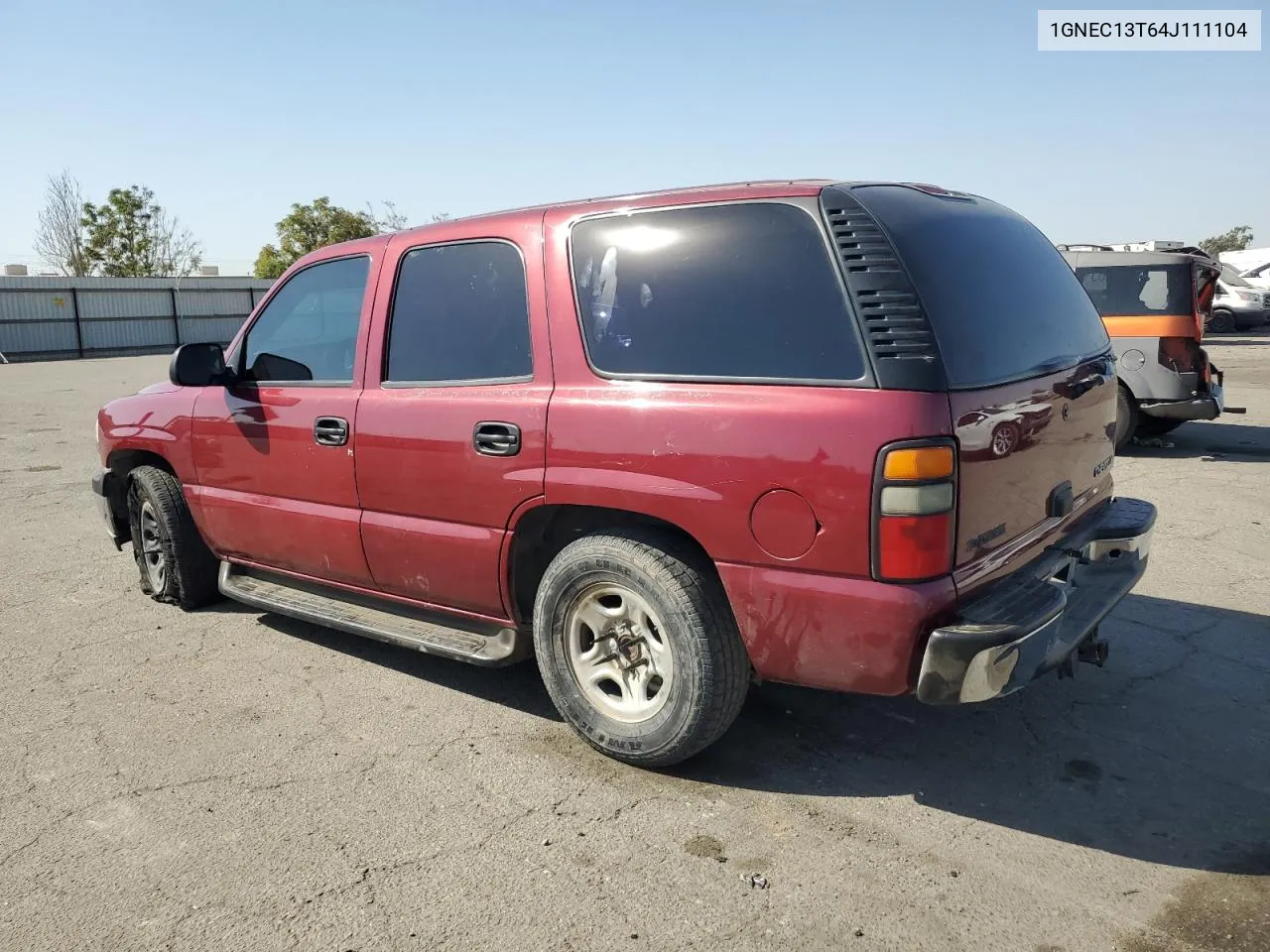 2004 Chevrolet Tahoe C1500 VIN: 1GNEC13T64J111104 Lot: 74143434