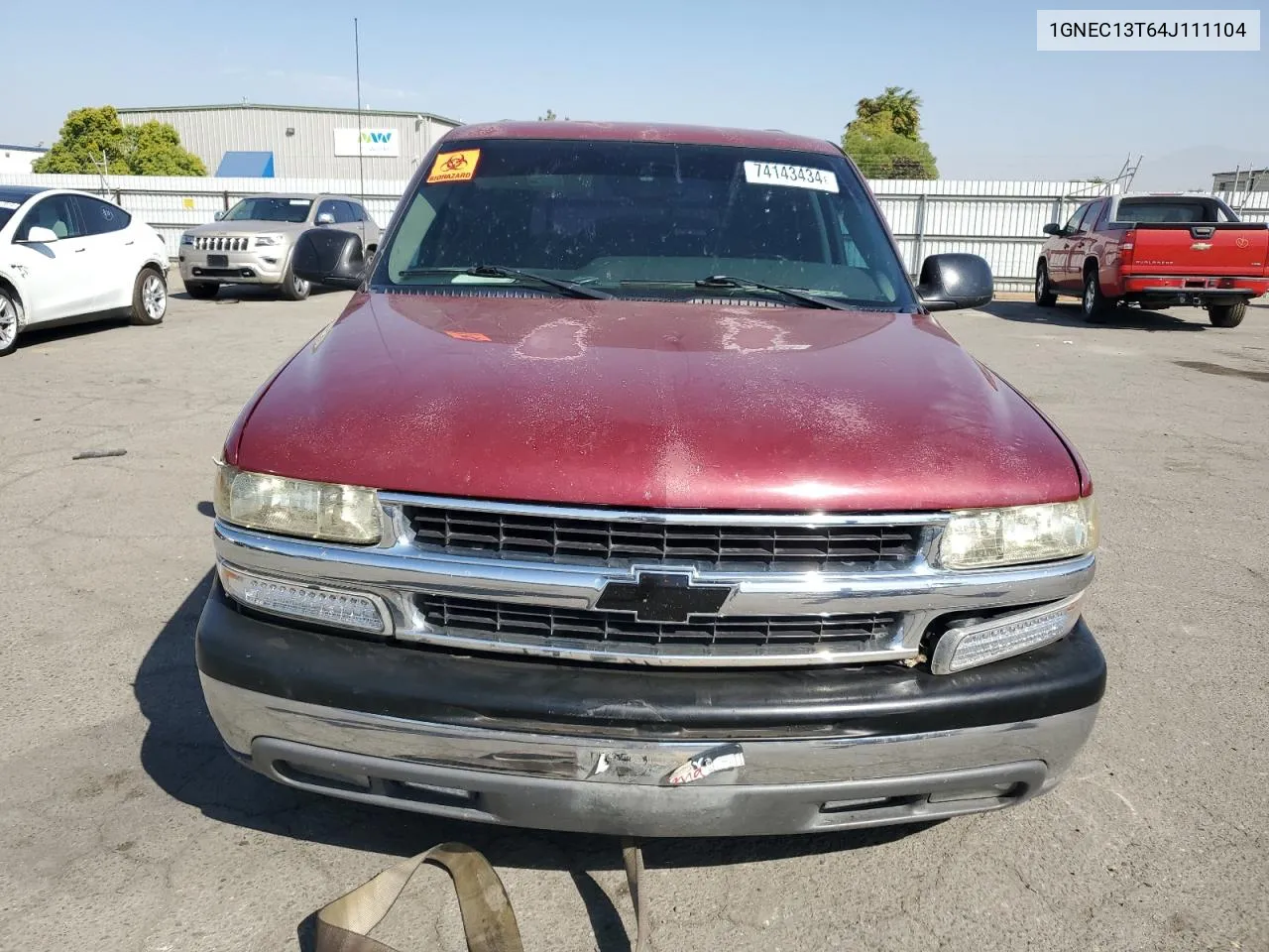 2004 Chevrolet Tahoe C1500 VIN: 1GNEC13T64J111104 Lot: 74143434