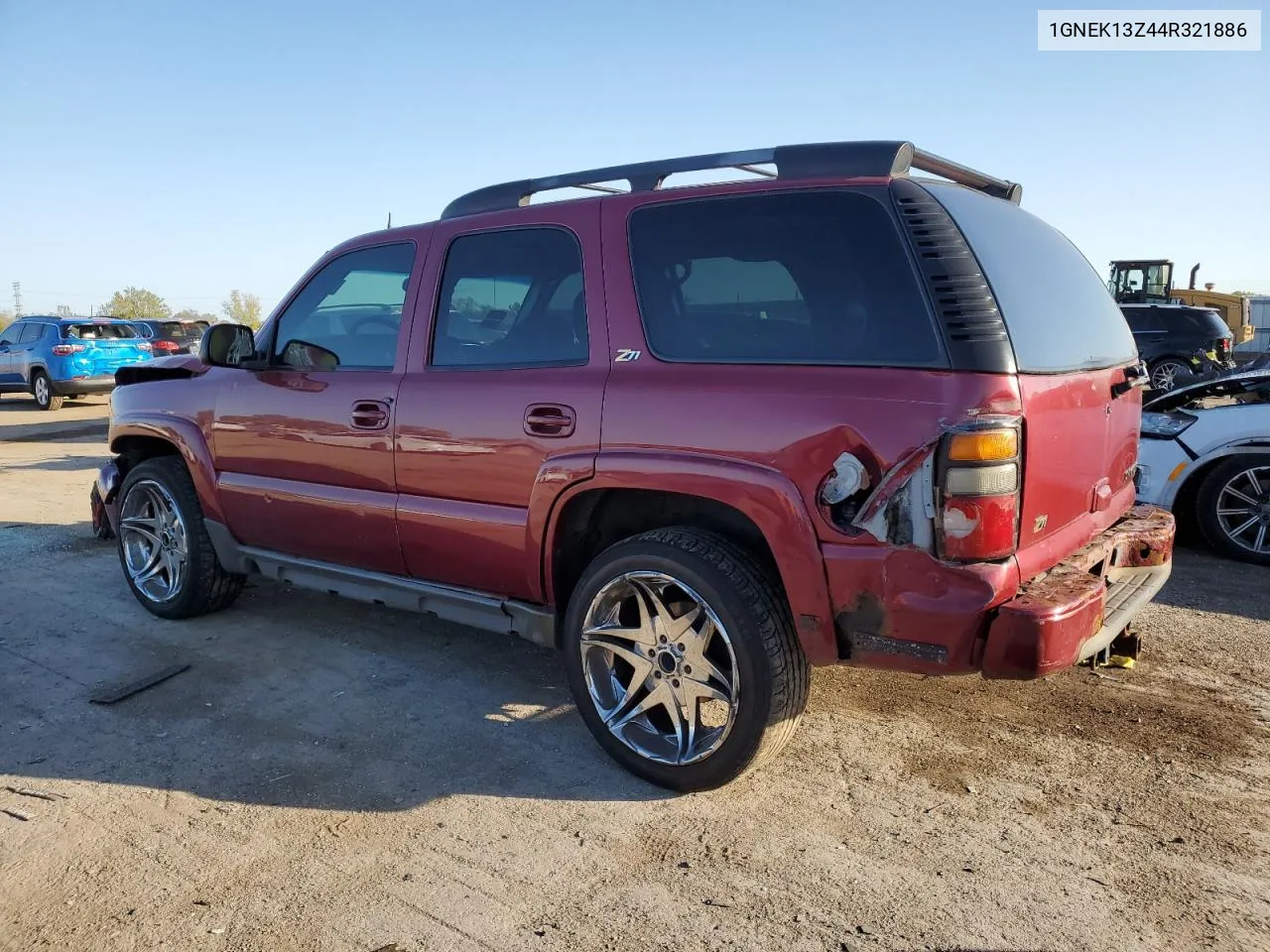 2004 Chevrolet Tahoe K1500 VIN: 1GNEK13Z44R321886 Lot: 74615084