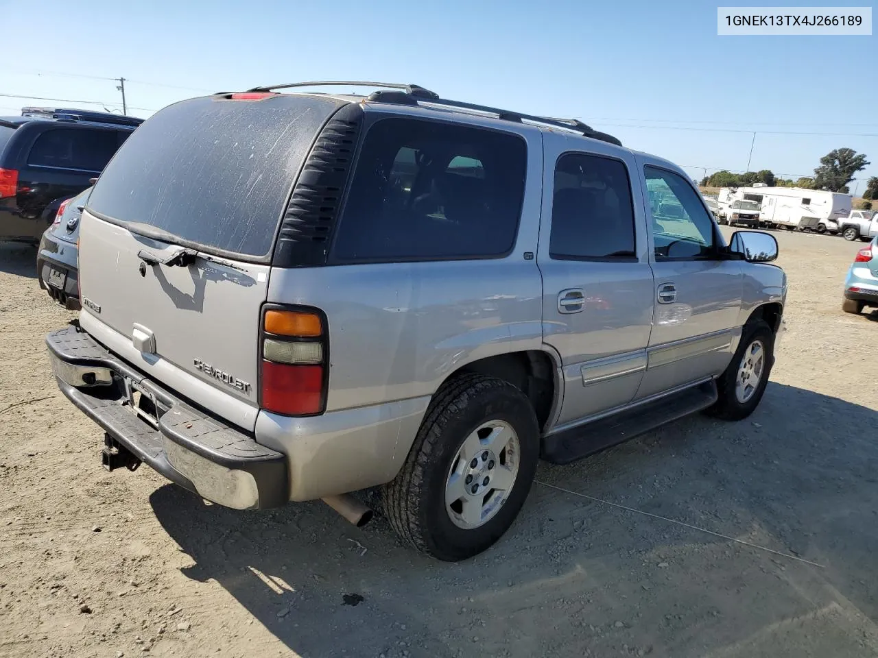 2004 Chevrolet Tahoe K1500 VIN: 1GNEK13TX4J266189 Lot: 74808544