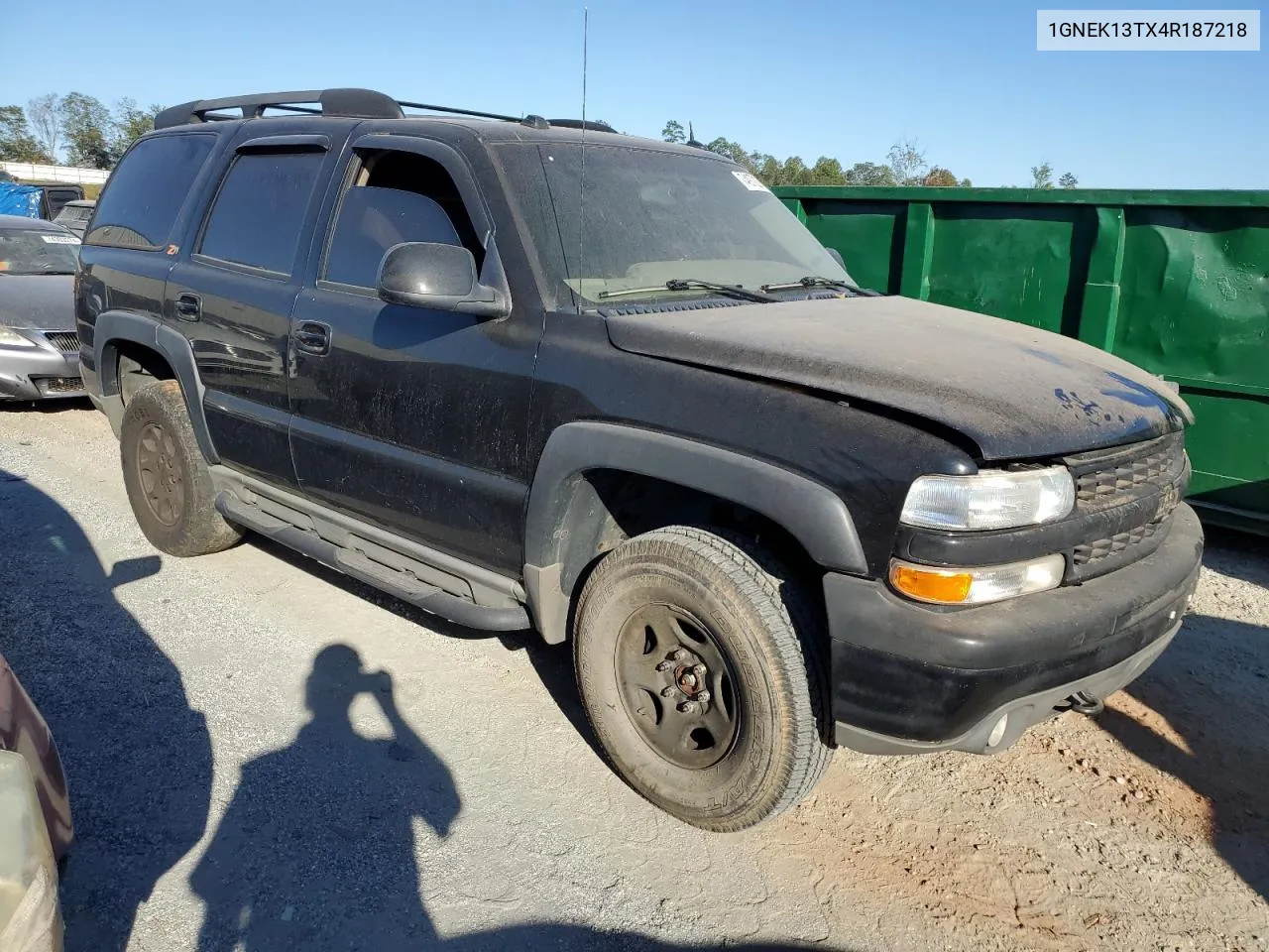 2004 Chevrolet Tahoe K1500 VIN: 1GNEK13TX4R187218 Lot: 74972294