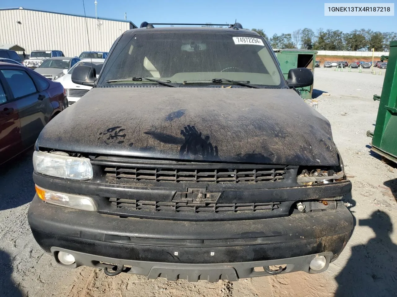 2004 Chevrolet Tahoe K1500 VIN: 1GNEK13TX4R187218 Lot: 74972294