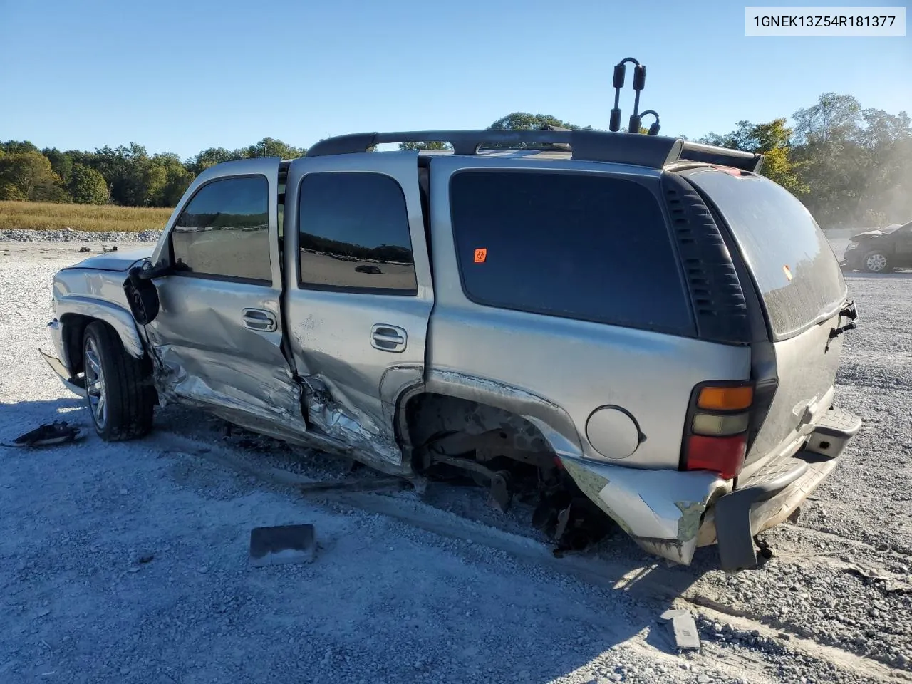 2004 Chevrolet Tahoe K1500 VIN: 1GNEK13Z54R181377 Lot: 76374854