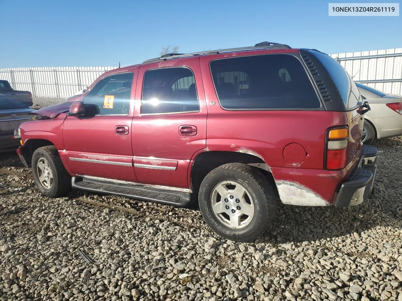 2004 Chevrolet Tahoe K1500 VIN: 1GNEK13Z04R261119 Lot: 78750984