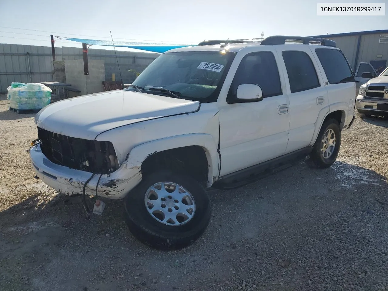 2004 Chevrolet Tahoe K1500 VIN: 1GNEK13Z04R299417 Lot: 79220604