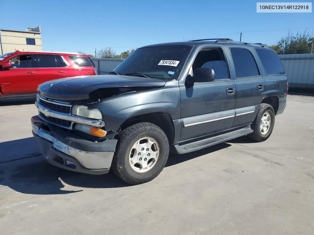 2004 Chevrolet Tahoe C1500 VIN: 1GNEC13V14R122918 Lot: 79341834