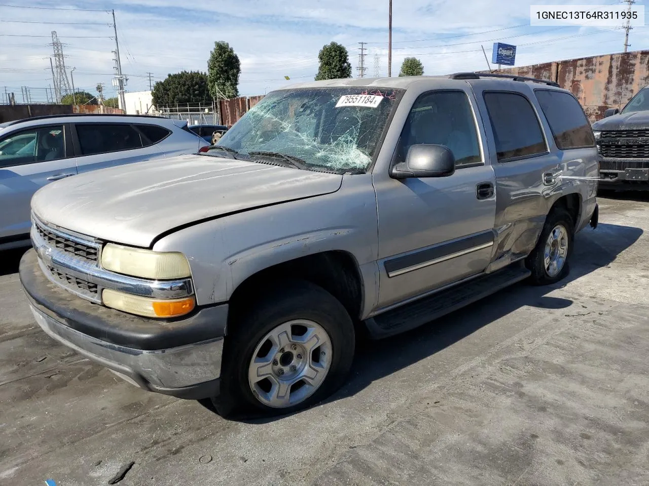 2004 Chevrolet Tahoe C1500 VIN: 1GNEC13T64R311935 Lot: 79551184