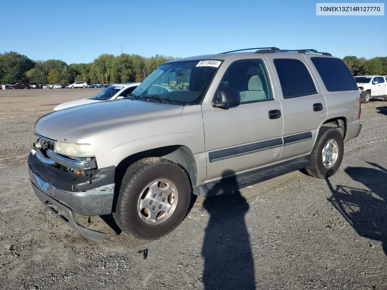 2004 Chevrolet Tahoe K1500 VIN: 1GNEK13Z14R127770 Lot: 80119404