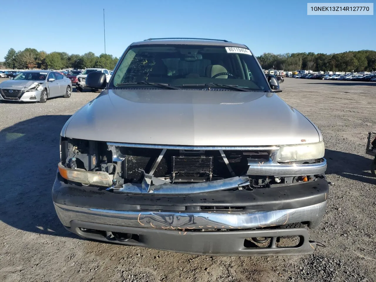 2004 Chevrolet Tahoe K1500 VIN: 1GNEK13Z14R127770 Lot: 80119404