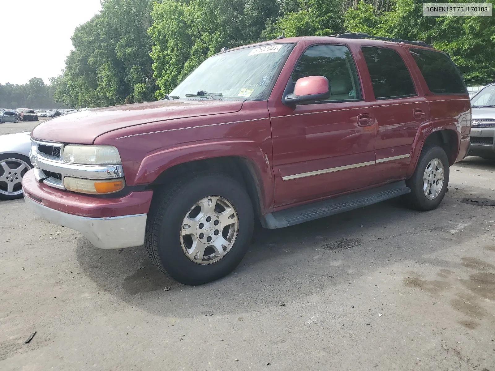 2005 Chevrolet Tahoe K1500 VIN: 1GNEK13T75J170103 Lot: 57582944