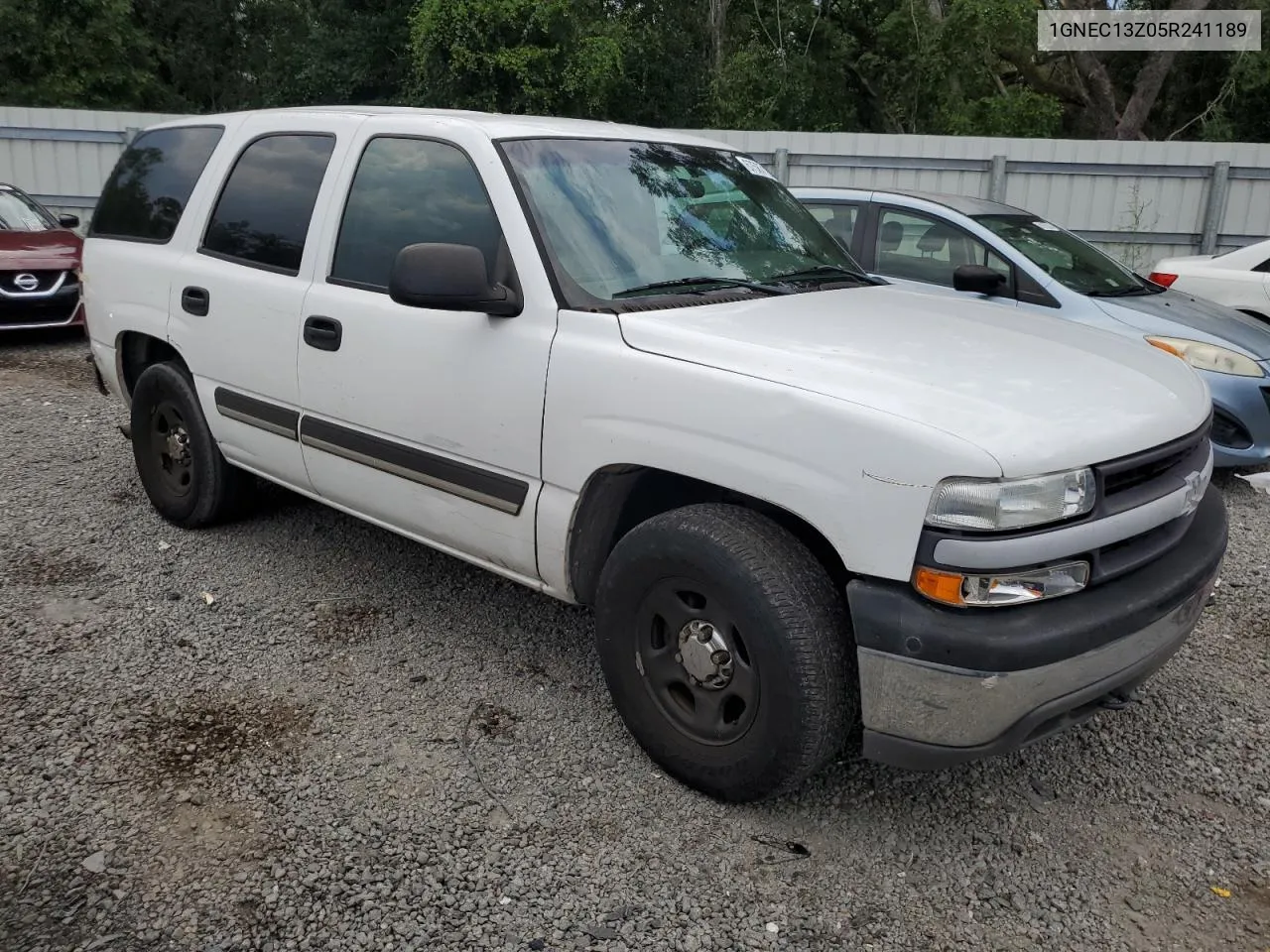 2005 Chevrolet Tahoe C1500 VIN: 1GNEC13Z05R241189 Lot: 67587124