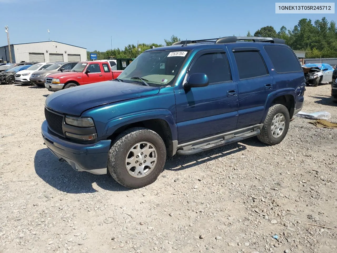 2005 Chevrolet Tahoe K1500 VIN: 1GNEK13T05R245712 Lot: 72526784