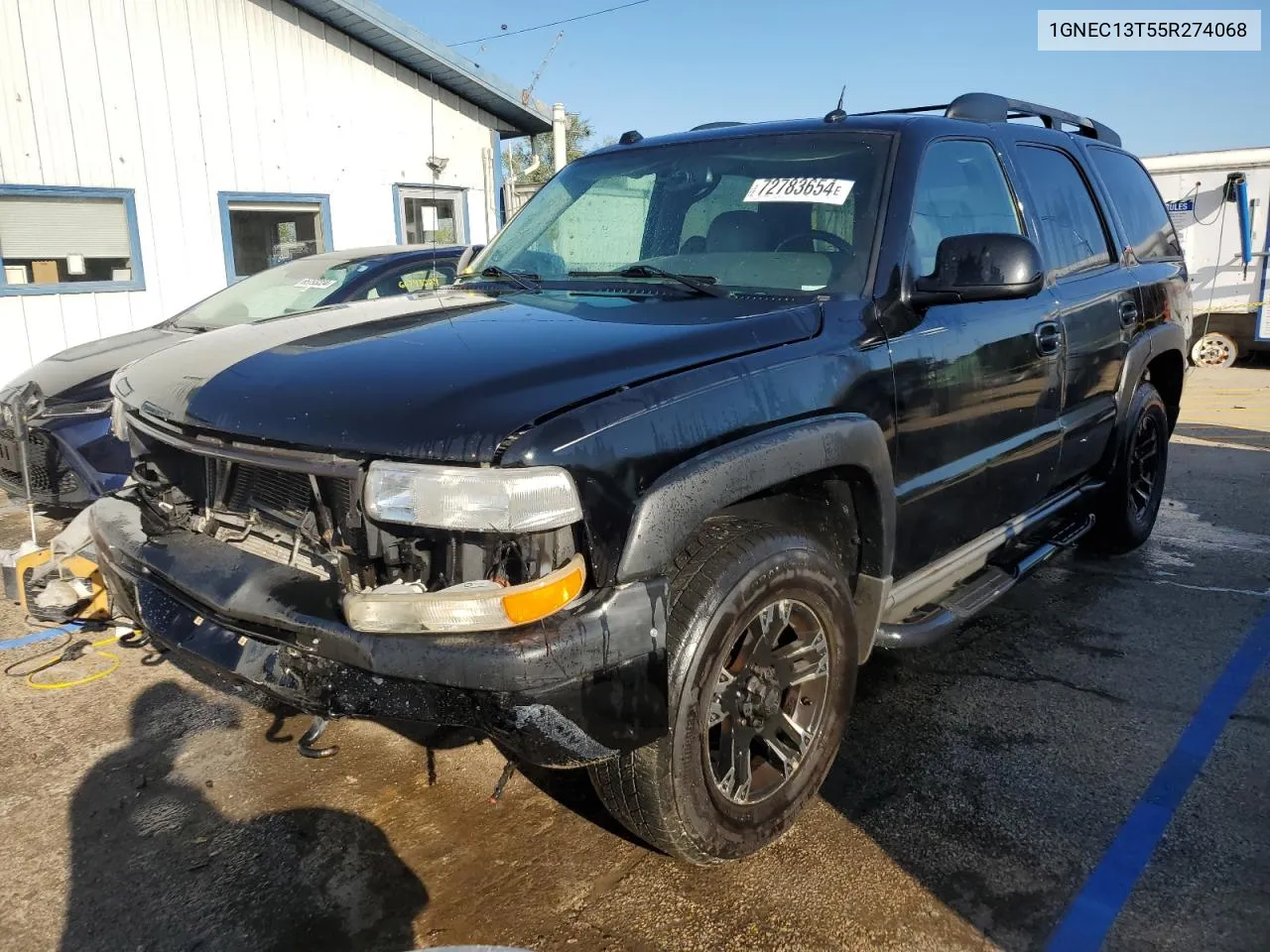 2005 Chevrolet Tahoe C1500 VIN: 1GNEC13T55R274068 Lot: 72783654