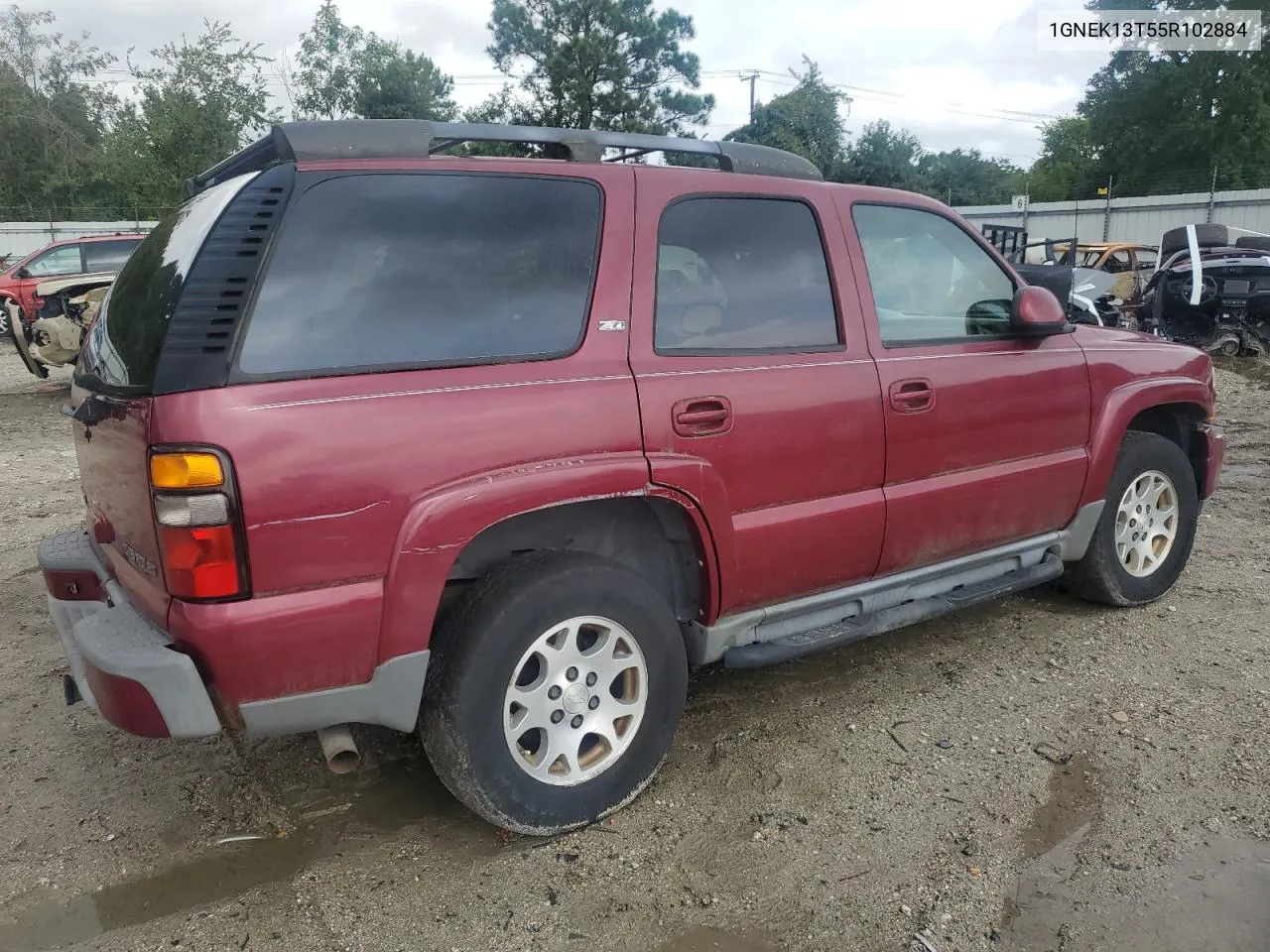 2005 Chevrolet Tahoe K1500 VIN: 1GNEK13T55R102884 Lot: 72989274