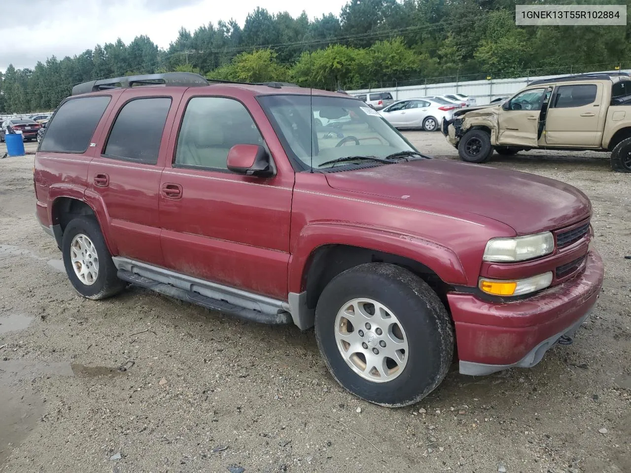 2005 Chevrolet Tahoe K1500 VIN: 1GNEK13T55R102884 Lot: 72989274