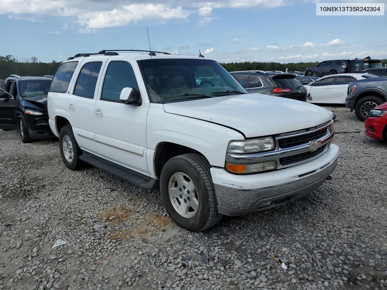 2005 Chevrolet Tahoe K1500 VIN: 1GNEK13T35R242304 Lot: 73241924