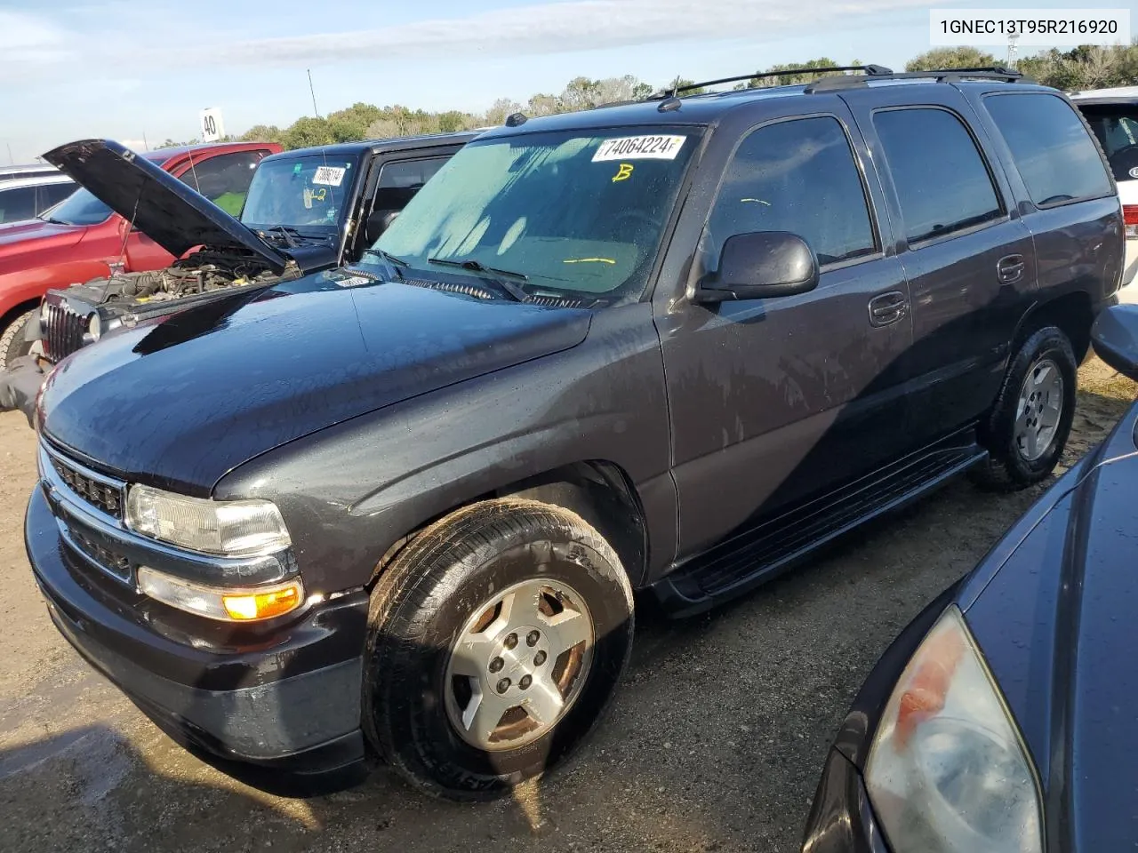 2005 Chevrolet Tahoe C1500 VIN: 1GNEC13T95R216920 Lot: 74064224