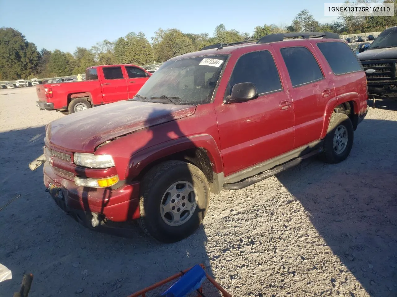 2005 Chevrolet Tahoe K1500 VIN: 1GNEK13T75R162410 Lot: 74912804