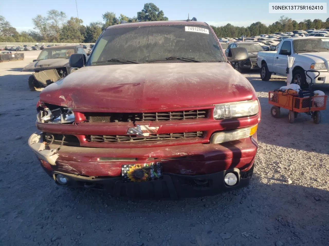 2005 Chevrolet Tahoe K1500 VIN: 1GNEK13T75R162410 Lot: 74912804