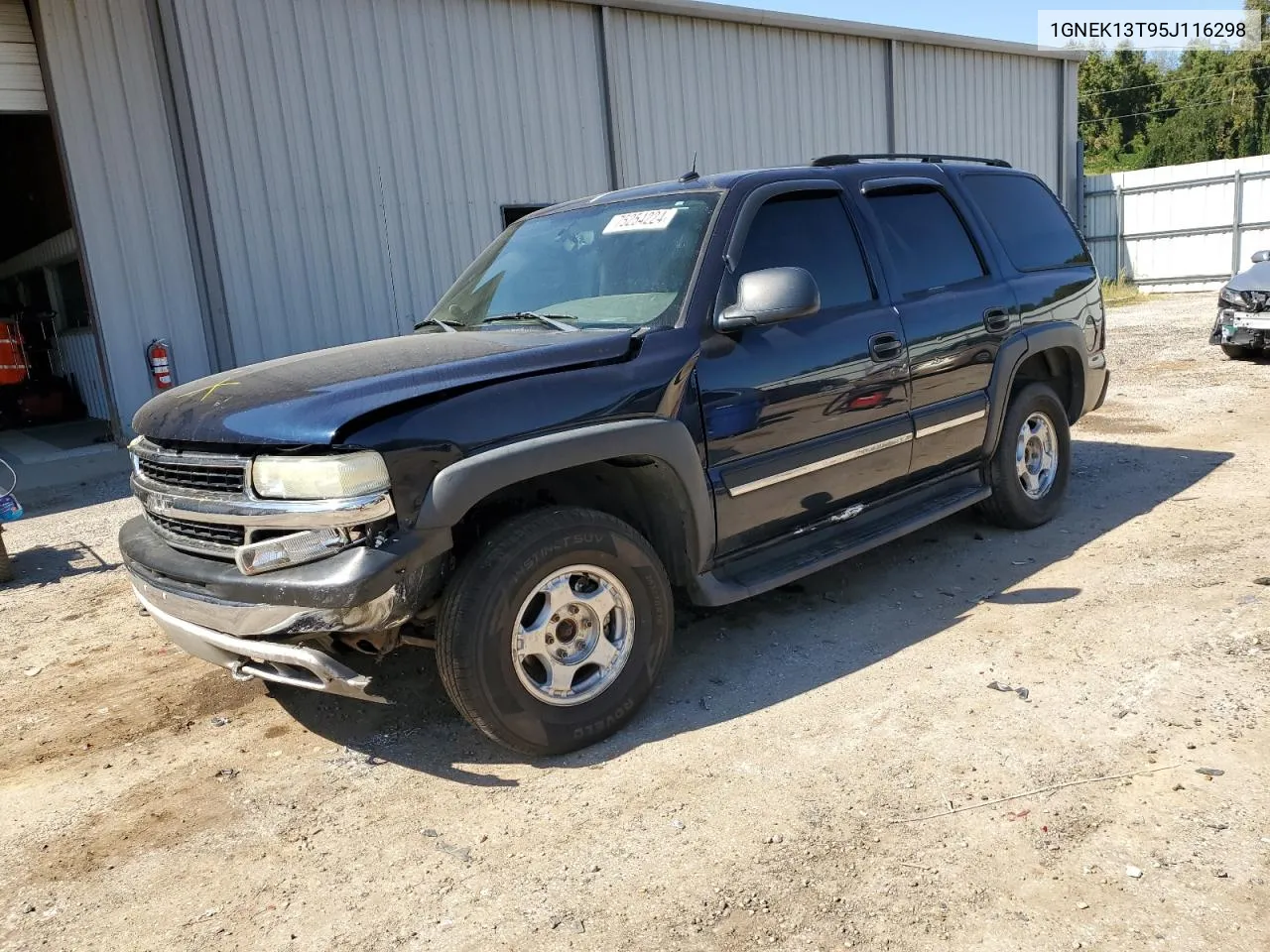 2005 Chevrolet Tahoe K1500 VIN: 1GNEK13T95J116298 Lot: 75254224