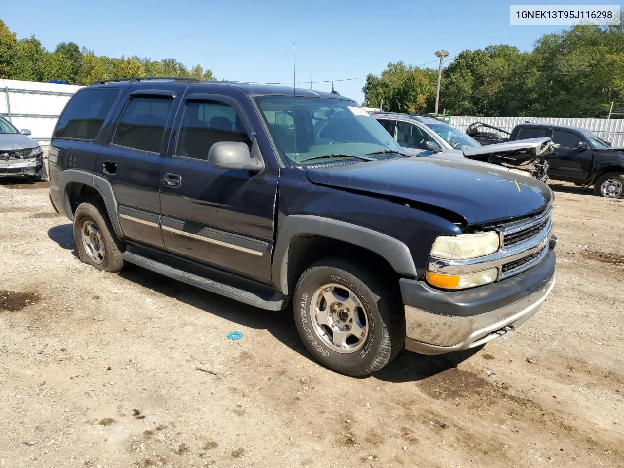 2005 Chevrolet Tahoe K1500 VIN: 1GNEK13T95J116298 Lot: 75254224