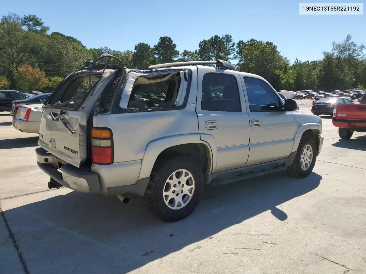 2005 Chevrolet Tahoe C1500 VIN: 1GNEC13T55R221192 Lot: 75769354