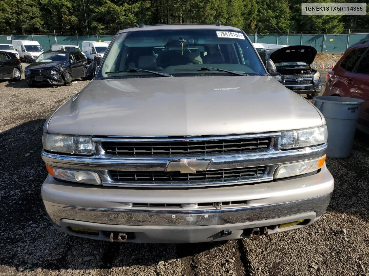 2005 Chevrolet Tahoe K1500 VIN: 1GNEK13TX5R114366 Lot: 76418154