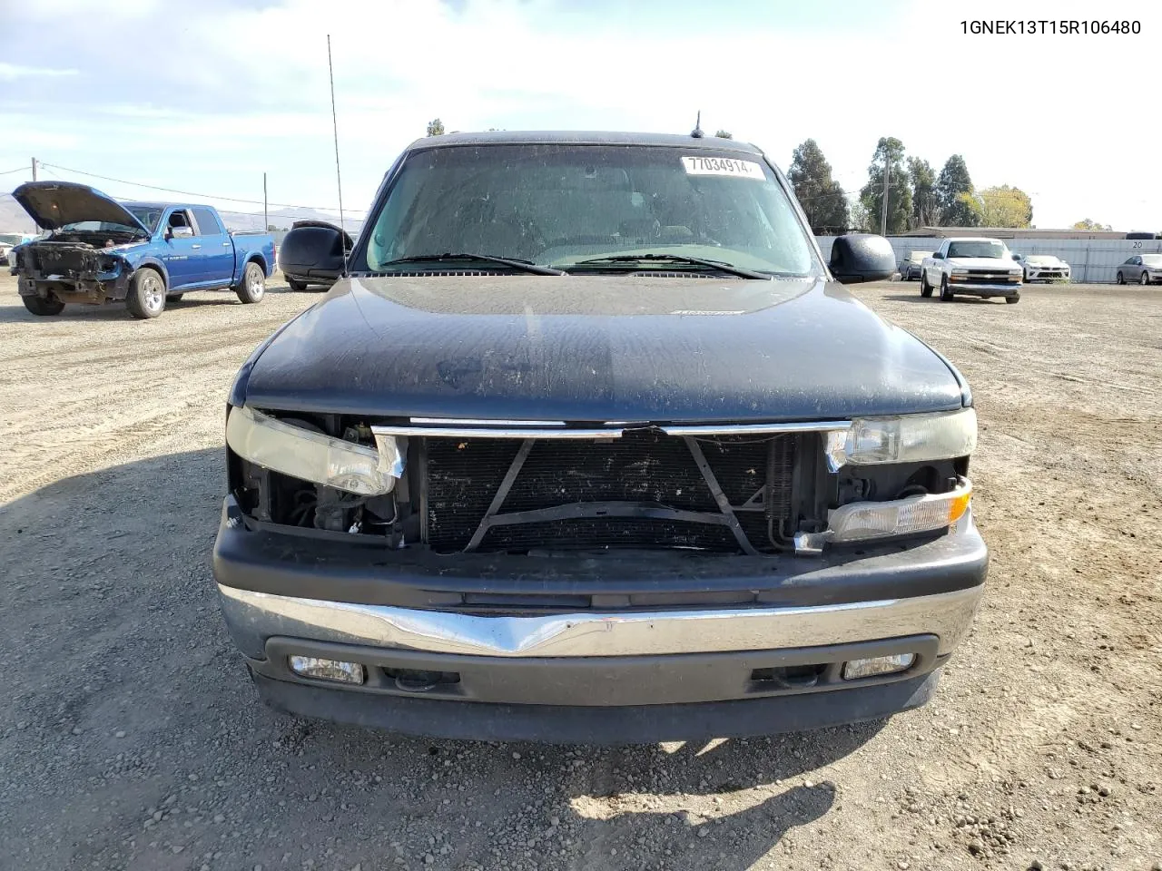 2005 Chevrolet Tahoe K1500 VIN: 1GNEK13T15R106480 Lot: 77034914