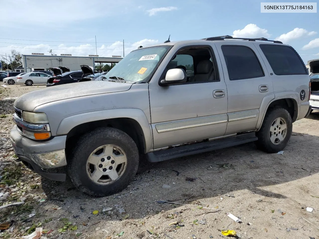 2005 Chevrolet Tahoe K1500 VIN: 1GNEK13T75J184163 Lot: 77096504