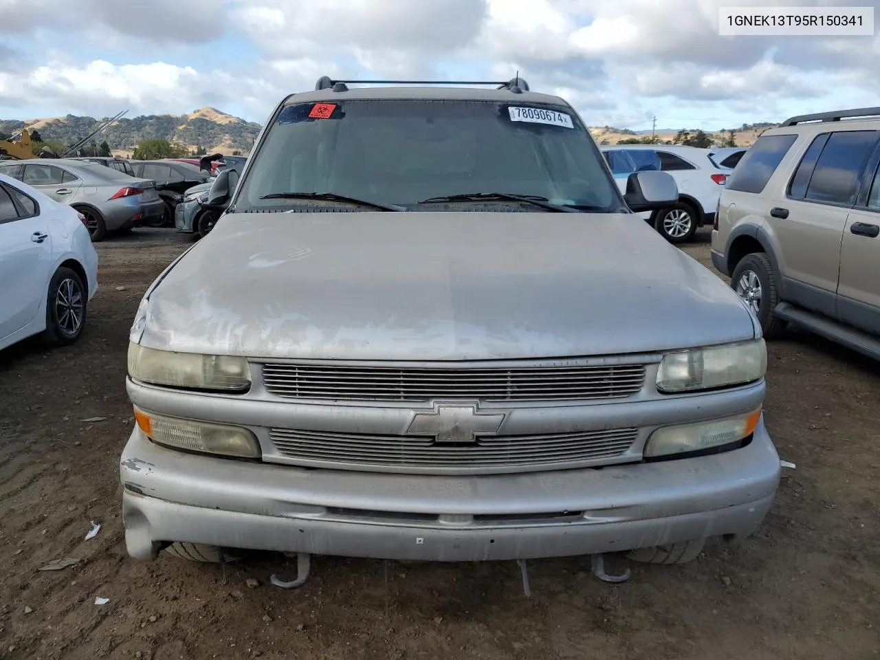 2005 Chevrolet Tahoe K1500 VIN: 1GNEK13T95R150341 Lot: 78090674