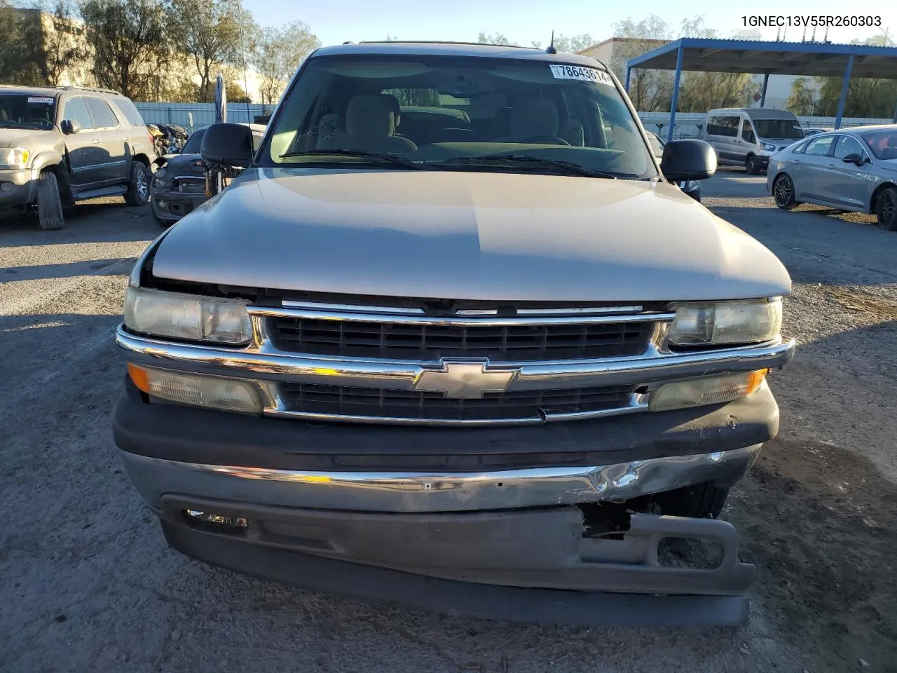 2005 Chevrolet Tahoe C1500 VIN: 1GNEC13V55R260303 Lot: 78643614