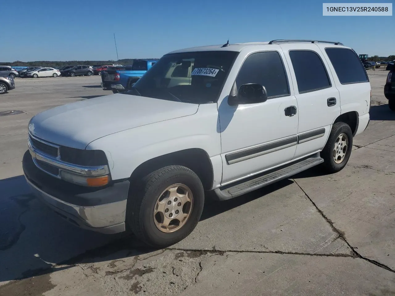 2005 Chevrolet Tahoe C1500 VIN: 1GNEC13V25R240588 Lot: 78673264